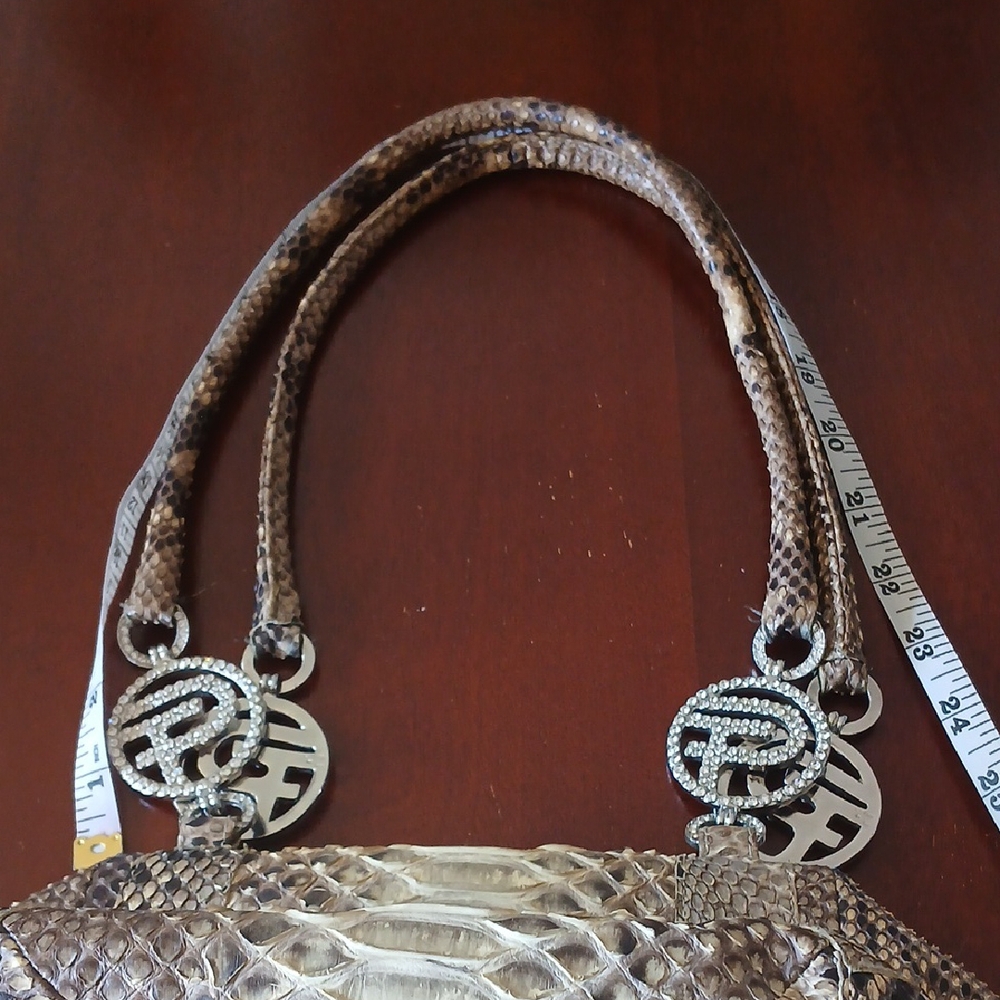 Fernando Pensato 'Python' Snakeskin Patterned Handbag - Picture 13 of 16